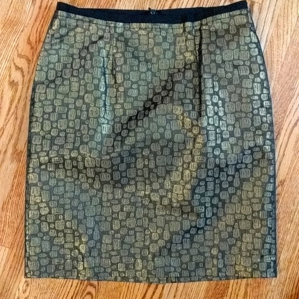 Ann Taylor loft metallic skirt